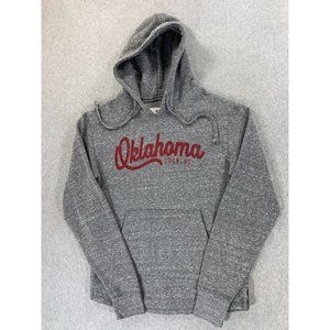 Oklahoma Sooners‎ Pressbox Poly/Cotton Hoodie Sweatshirt (Men's Small) Gray